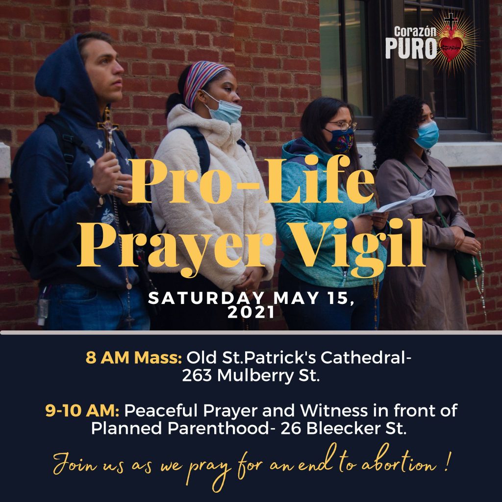 Pro Life Prayer Vigil CatholicNYC